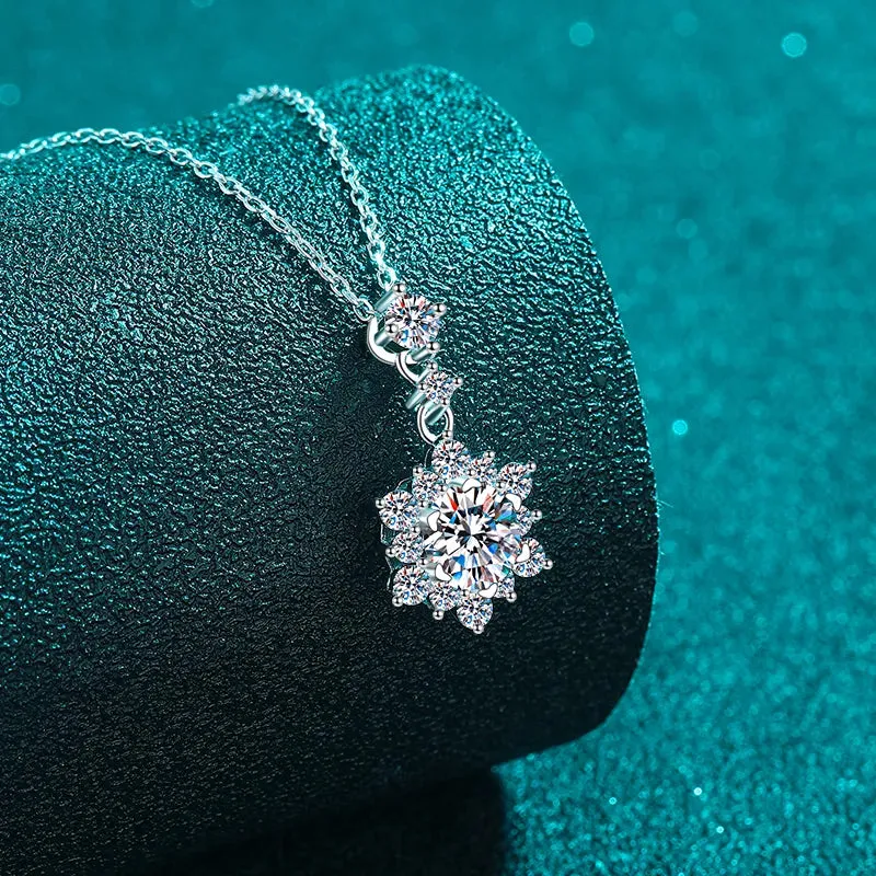 1 Carat Moissanite Zircon 925 Sterling Silver Necklace sold by Gigi Laurent product image thumbnail 3