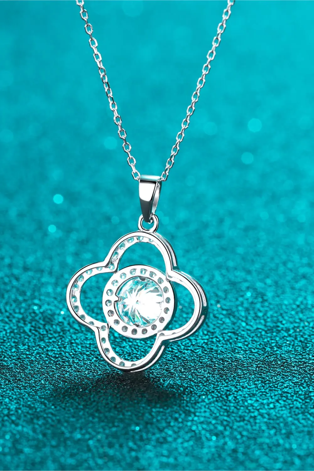 1 Carat Moissanite 925 Sterling Silver Necklace sold by Gigi Laurent product image thumbnail 3