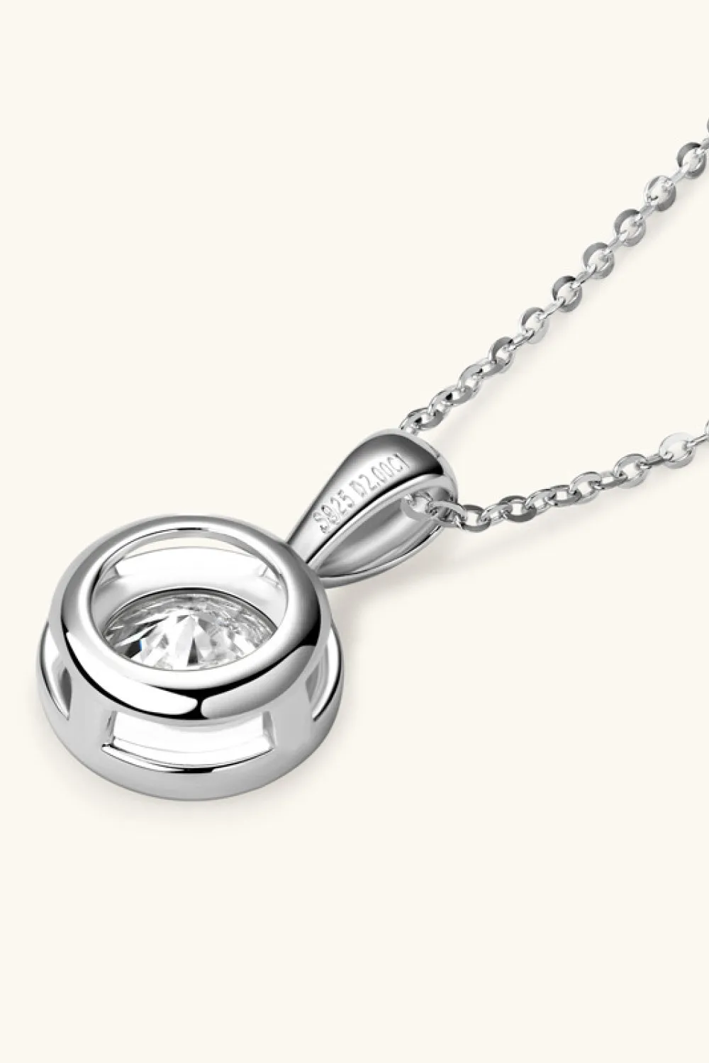 2 Carat Moissanite 925 Sterling Silver Necklace sold by Gigi Laurent product image thumbnail 3