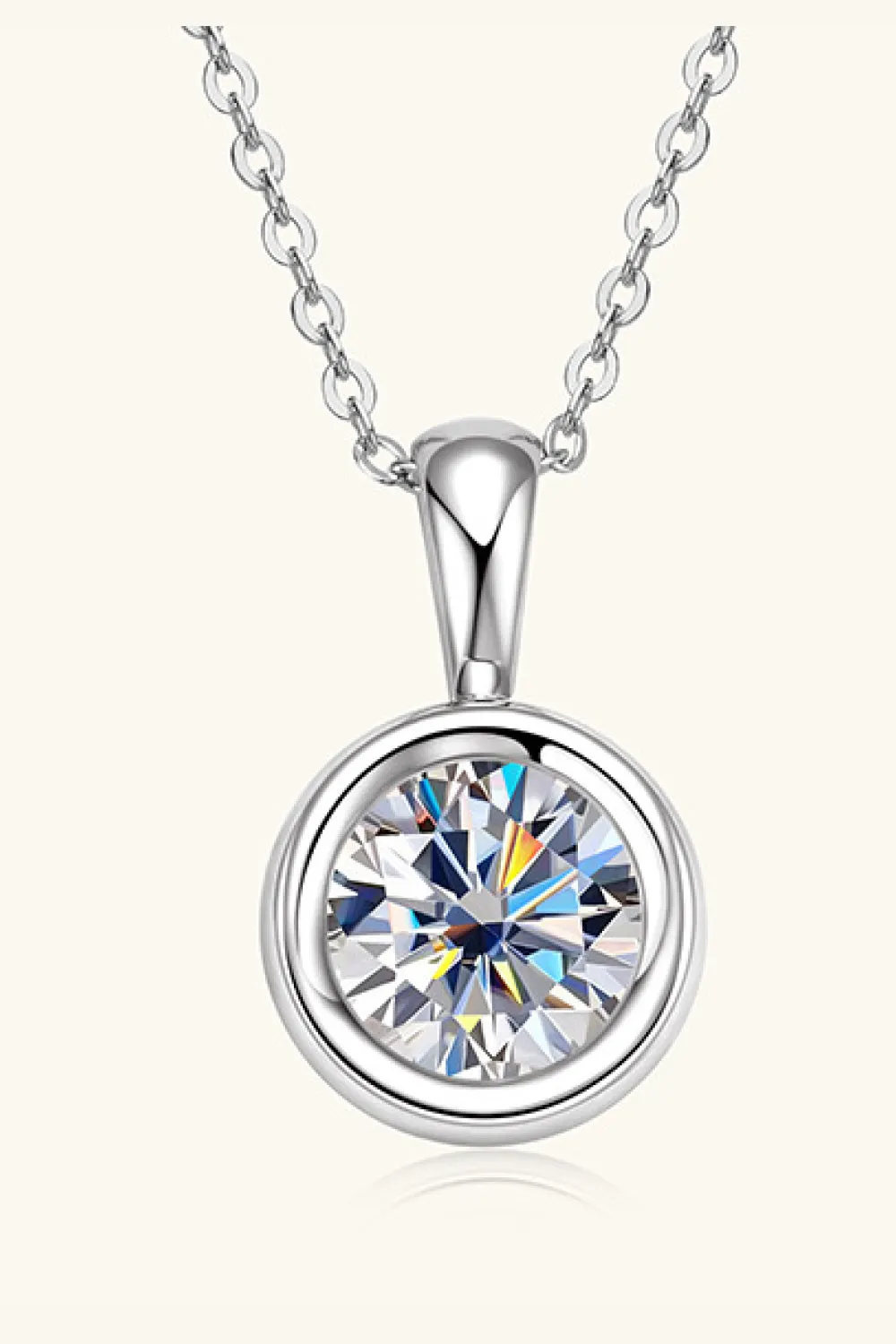 2 Carat Moissanite 925 Sterling Silver Necklace sold by Gigi Laurent product image thumbnail 2