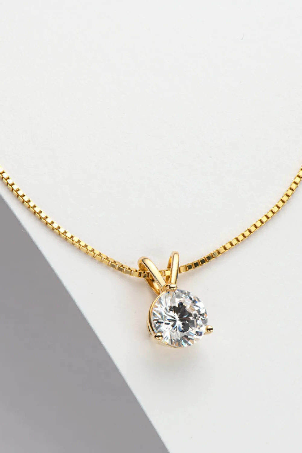 Adored Show Off 1 Carat Moissanite Pendant Necklace sold by Gigi Laurent product image thumbnail 5