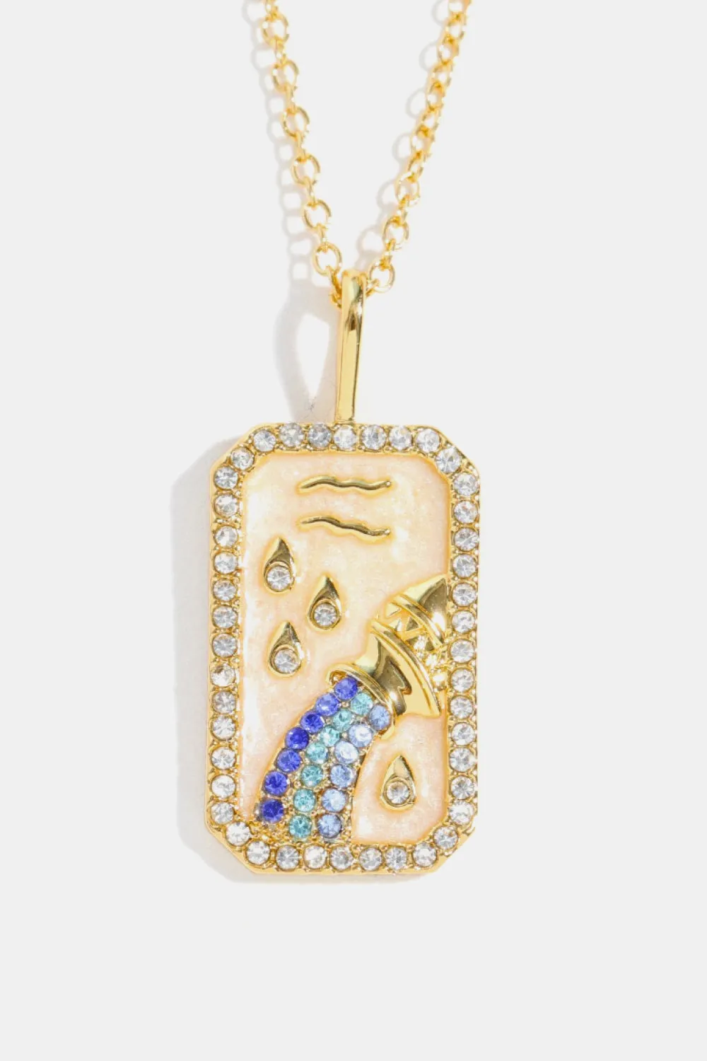 Rhinestone Constellation Pendant Copper Necklace sold by Gigi Laurent product image thumbnail 3