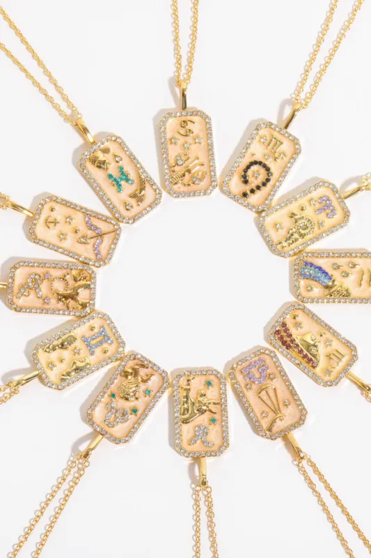 Rhinestone Constellation Pendant Copper Necklace sold by Gigi Laurent