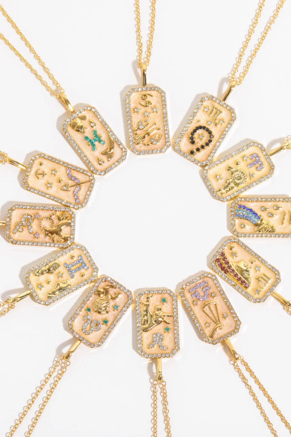 Rhinestone Constellation Pendant Copper Necklace sold by Gigi Laurent