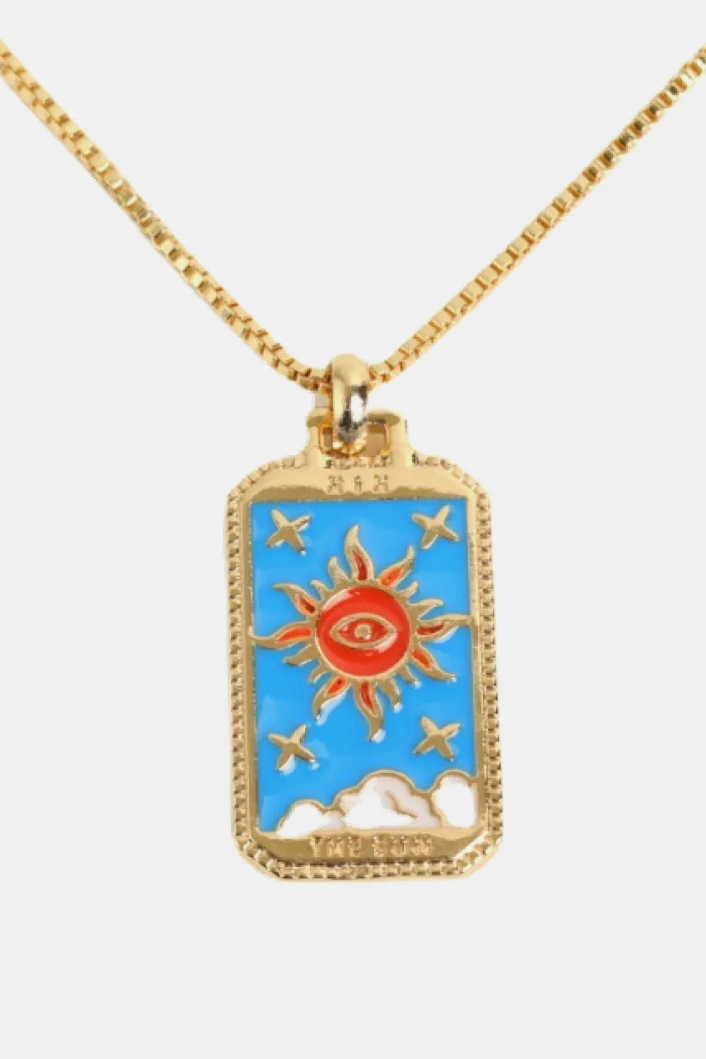 Tarot Card Pendant Copper Necklace sold by Gigi Laurent product image thumbnail 5