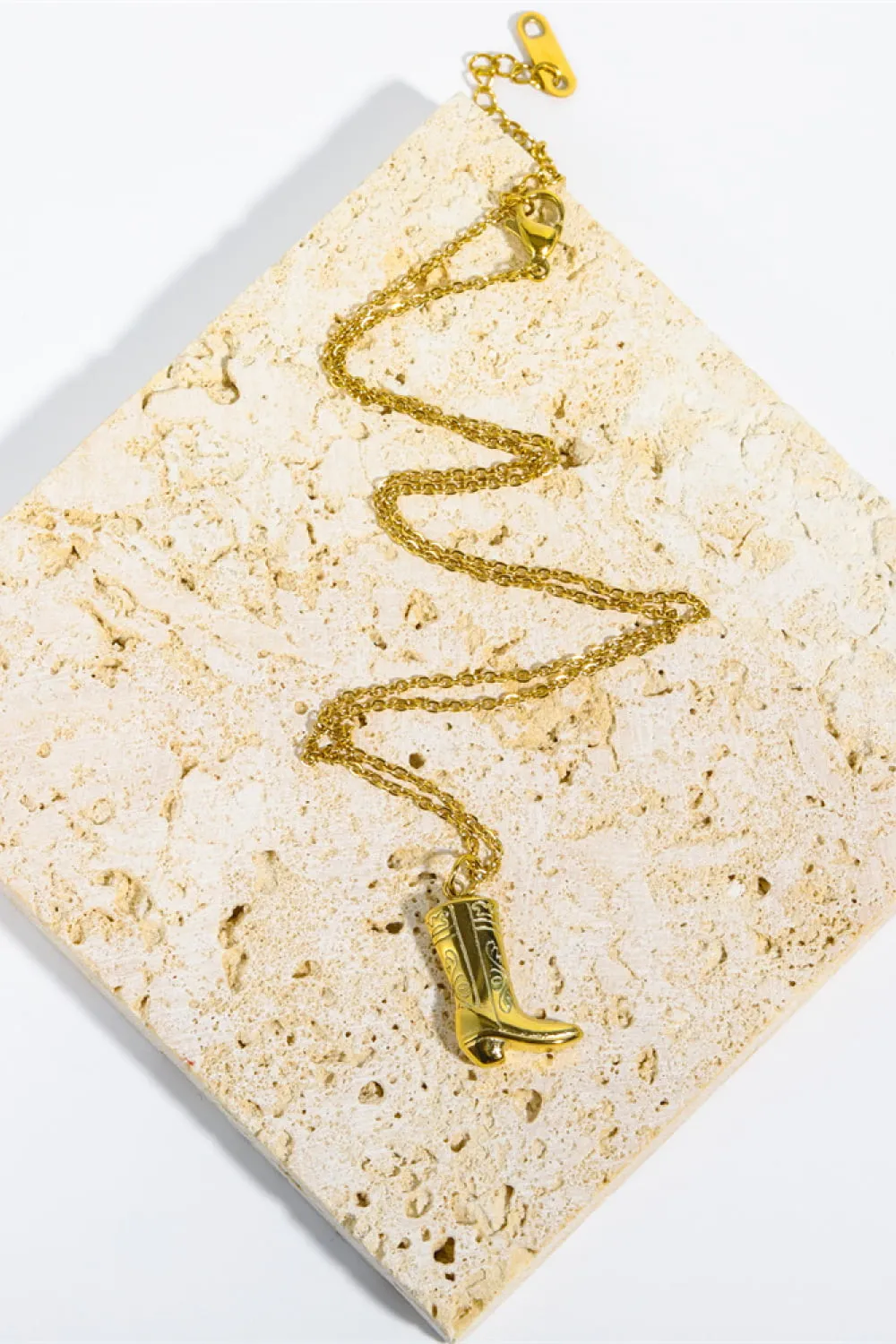 Cowboy Boot Pendant Stainless Steel Necklace sold by Gigi Laurent product image thumbnail 3