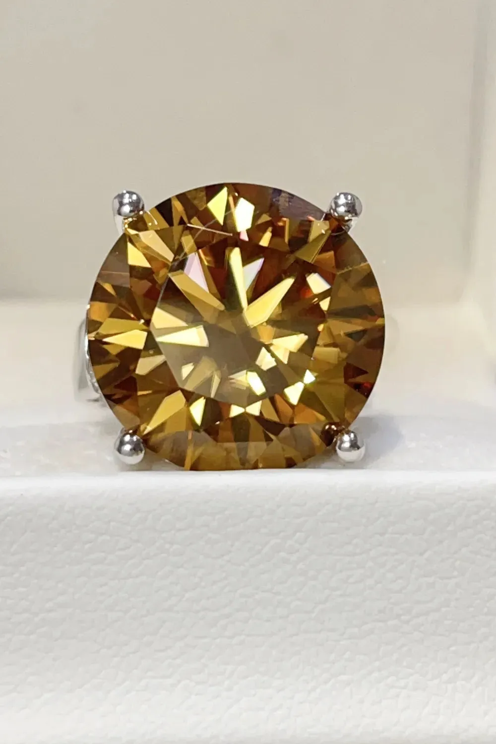 20 Carat Moissanite 925 Sterling Silver Ring sold by Gigi Laurent product image thumbnail 4