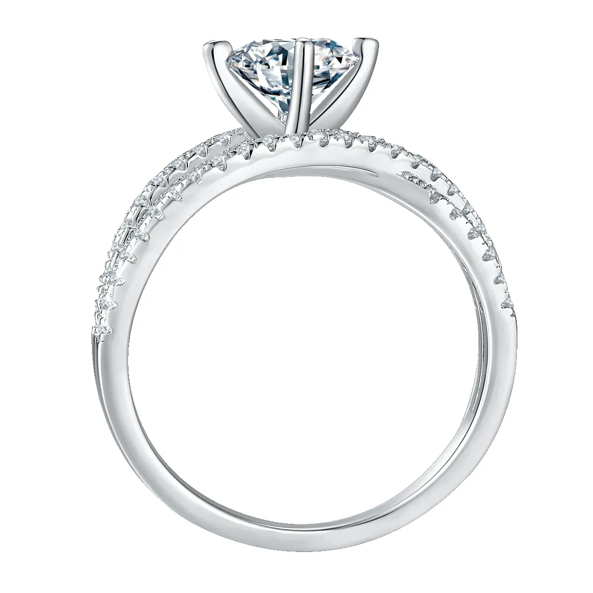 1 Carat Moissanite 925 Sterling Silver Ring sold by Gigi Laurent product image thumbnail 5