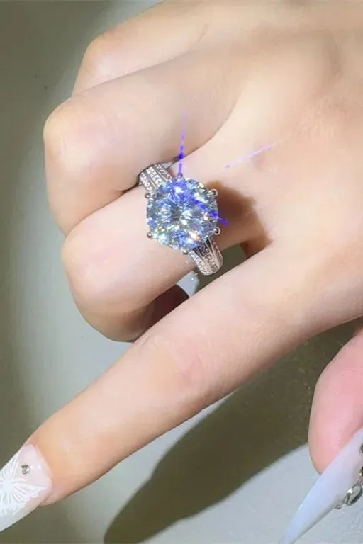 5 Carat Moissanite 925 Sterling Silver Ring sold by Gigi Laurent product image thumbnail 5