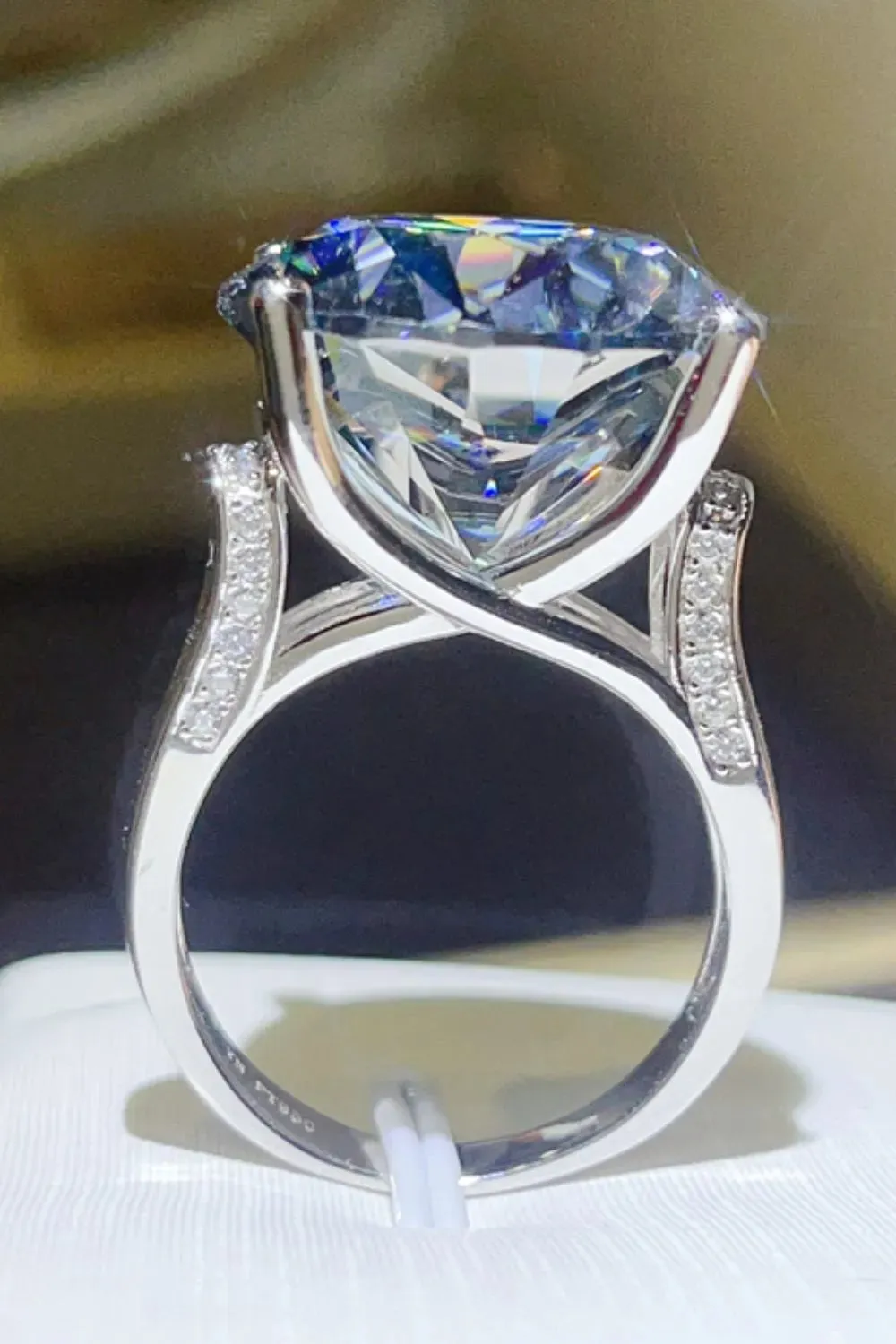 20 Carat Moissanite 925 Sterling Silver Ring sold by Gigi Laurent product image thumbnail 3