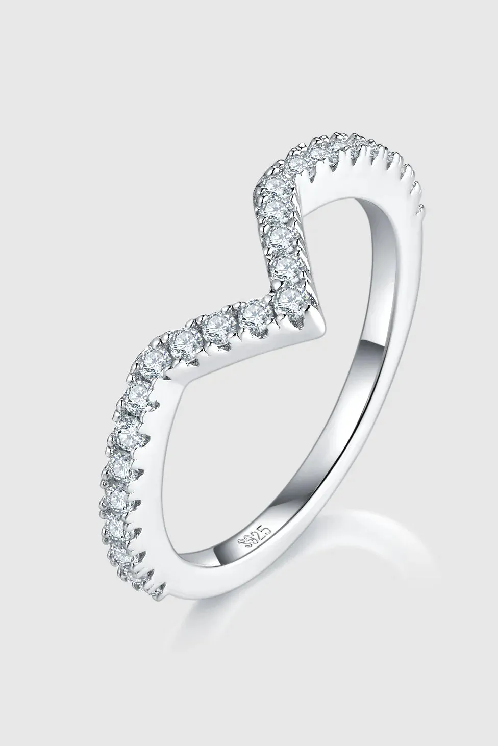 1 Carat Moissanite 925 Sterling Silver Double Layered Ring sold by Gigi Laurent product image thumbnail 3