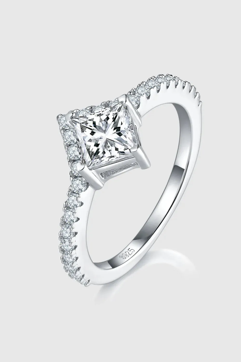 1 Carat Moissanite 925 Sterling Silver Double Layered Ring sold by Gigi Laurent product image thumbnail 2