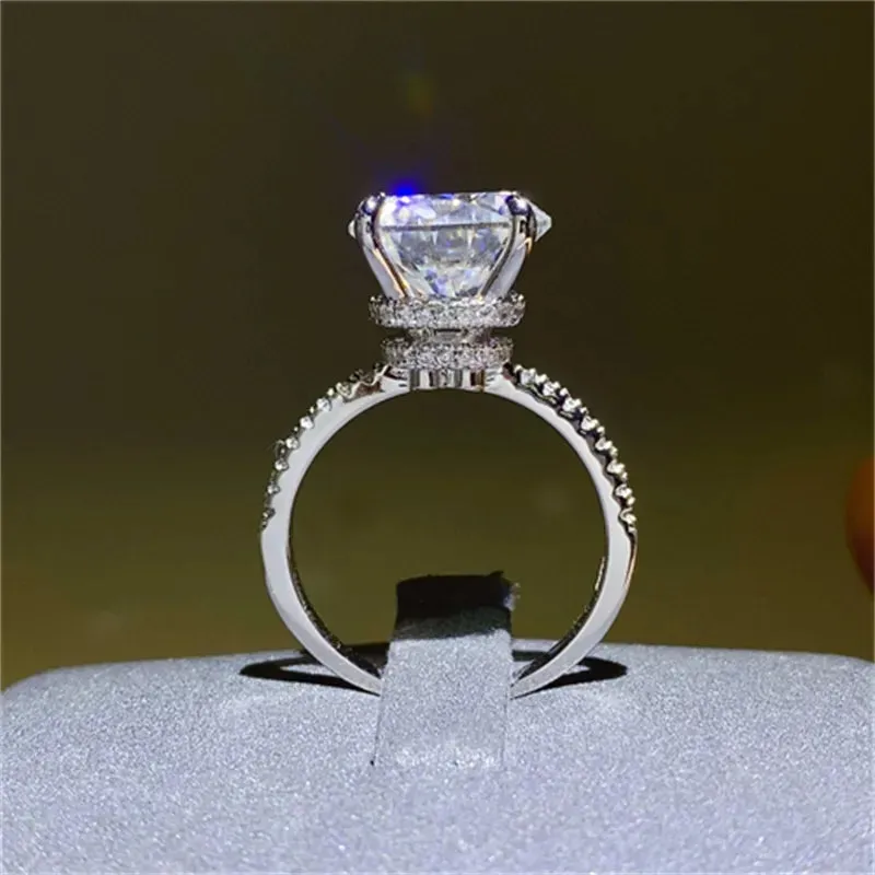5 Carat Moissanite 925 Sterling Silver Ring sold by Gigi Laurent product image thumbnail 2