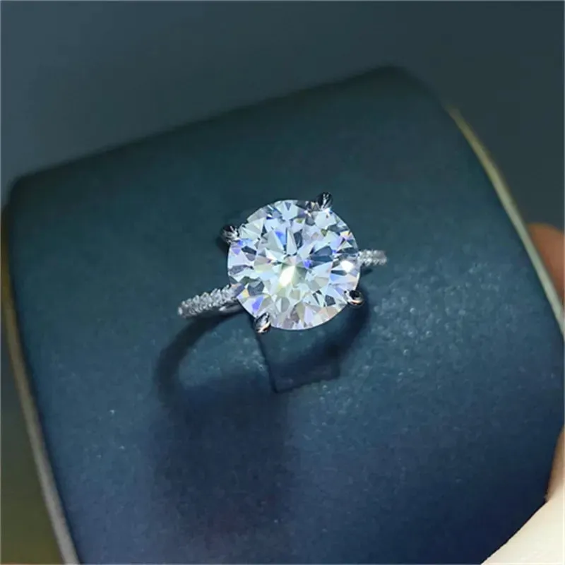 5 Carat Moissanite 925 Sterling Silver Ring sold by Gigi Laurent product image thumbnail 5