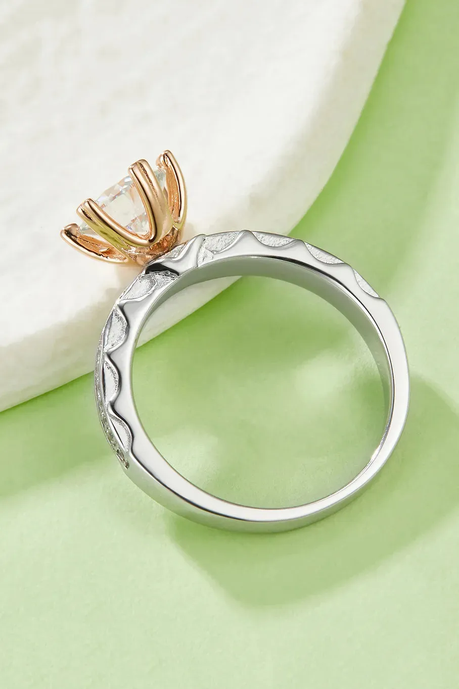 1 Carat Moissanite 925 Sterling Silver Ring sold by Gigi Laurent product image thumbnail 3