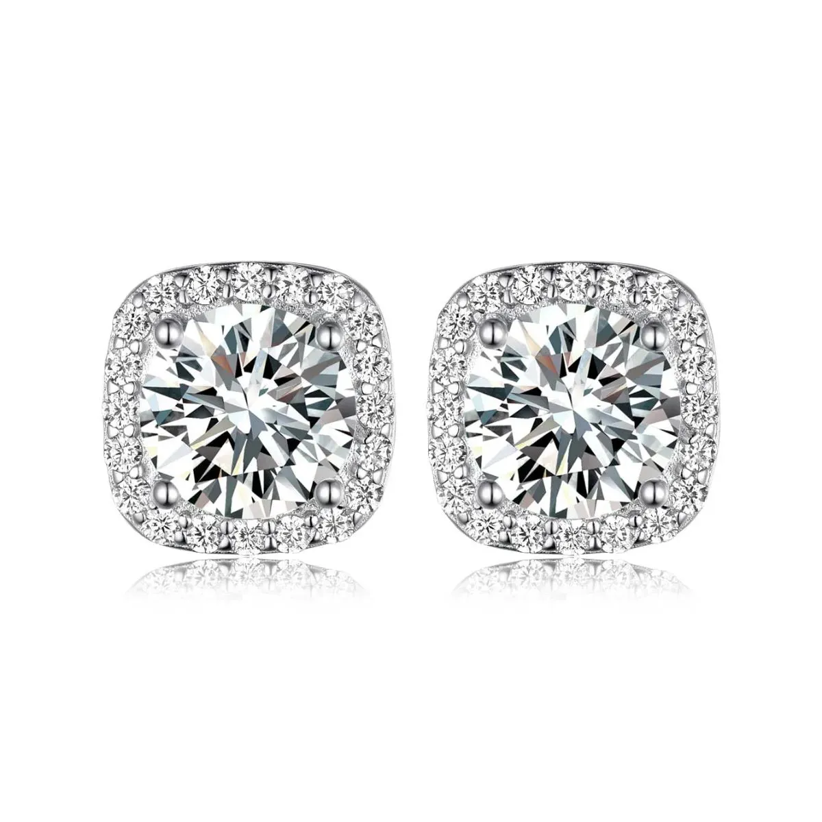 2.4 Carat Moissanite Stud Earrings sold by Gigi Laurent product image thumbnail 3