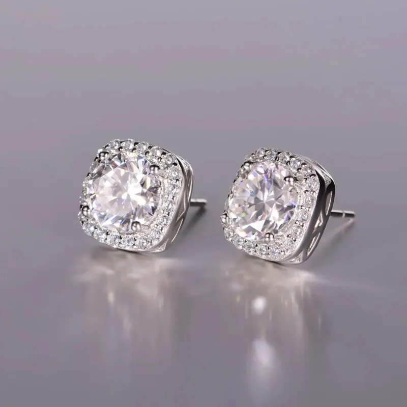 2.4 Carat Moissanite Stud Earrings sold by Gigi Laurent