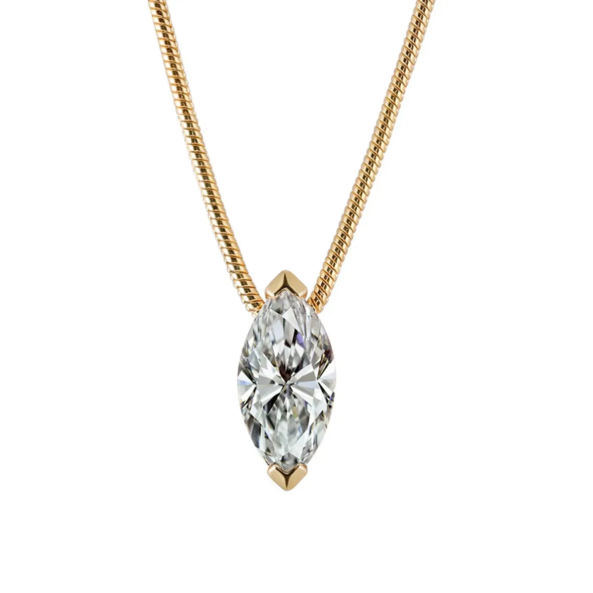 1 Carat Moissanite 925 Sterling Silver Necklace sold by Gigi Laurent product image thumbnail 3
