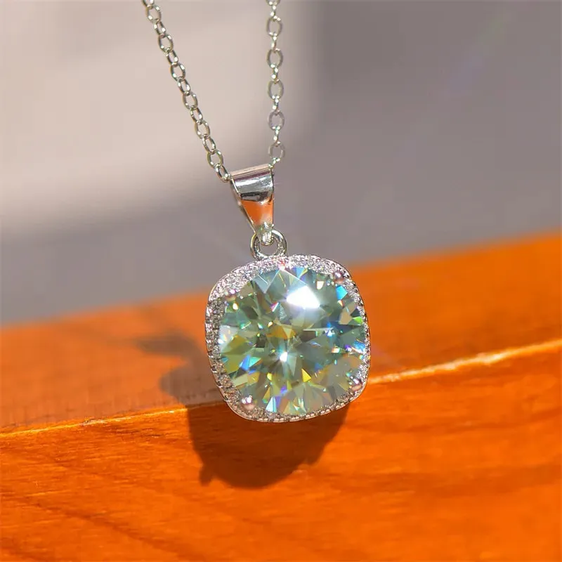 5 Carat Moissanite 925 Sterling Silver Pendant Necklace sold by Gigi Laurent product image thumbnail 2