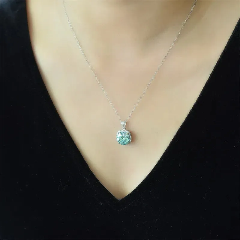 5 Carat Moissanite 925 Sterling Silver Pendant Necklace sold by Gigi Laurent