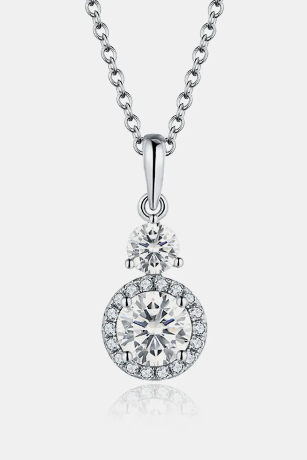 1 Carat Moissanite 925 Sterling Silver Pendant Necklace sold by Gigi Laurent product image thumbnail 2