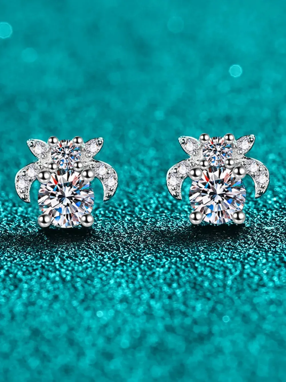 1 Carat Moissanite 925 Sterling Silver Stud Earrings sold by Gigi Laurent product image thumbnail 3