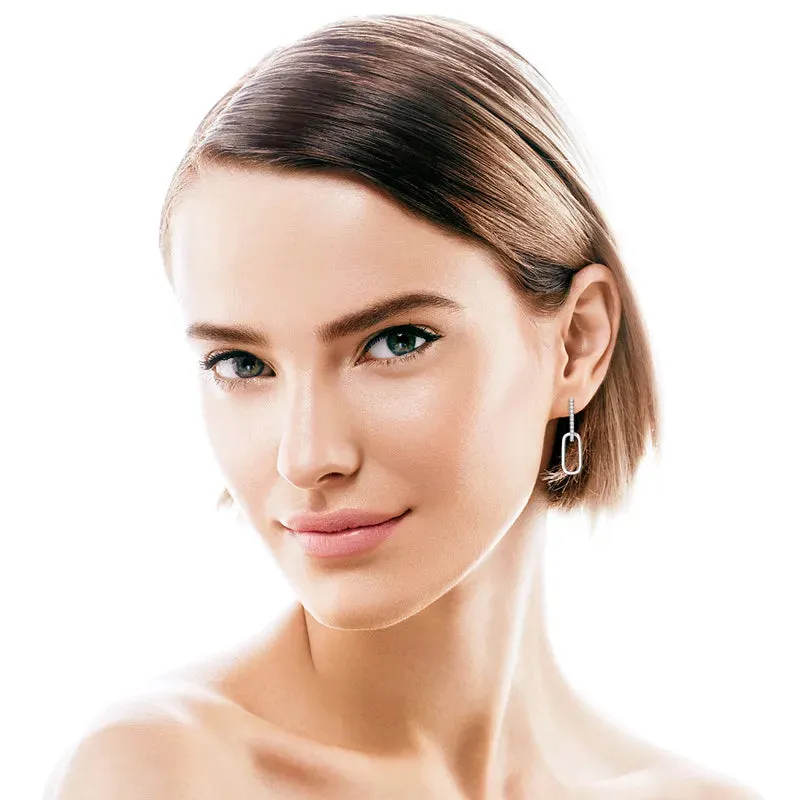 925 Sterling Silver Moissanite Earrings sold by Gigi Laurent product image thumbnail 5