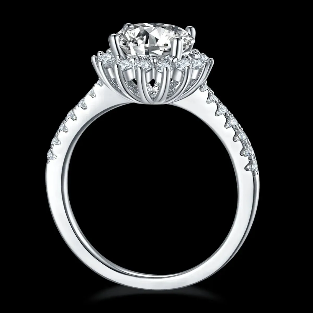 2 Carat Moissanite 925 Sterling Silver Ring sold by Gigi Laurent product image thumbnail 4