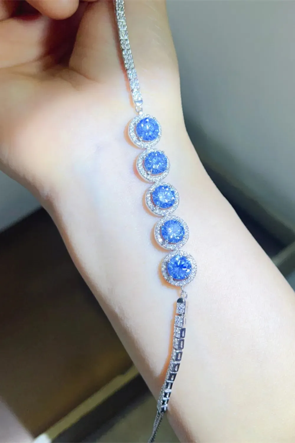 5 Carat Moissanite 925 Sterling Silver Bracelet sold by Gigi Laurent product image thumbnail 2