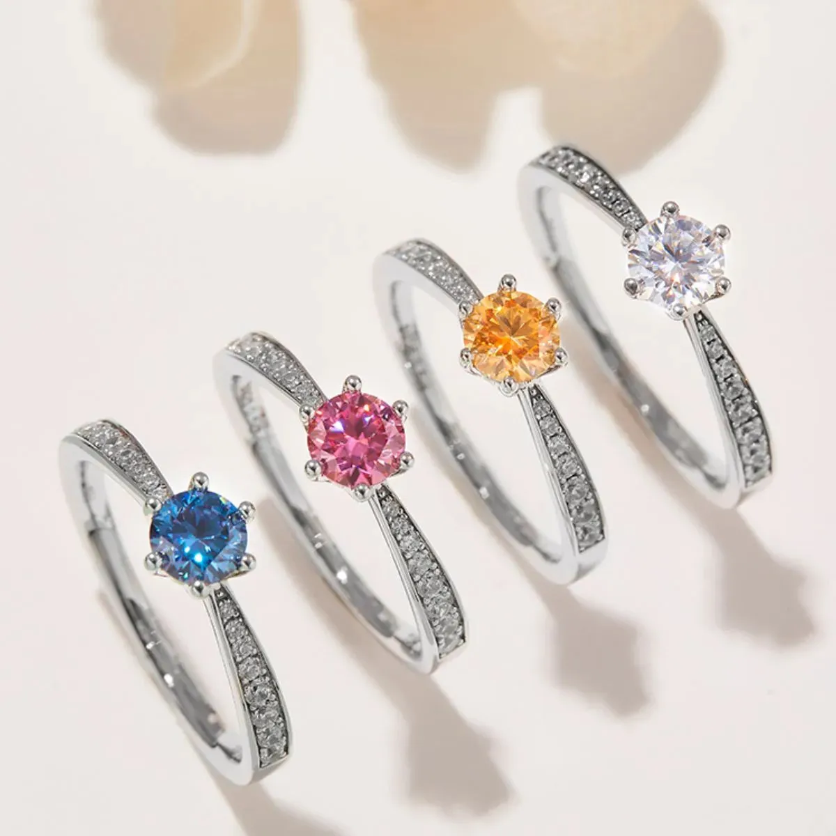 Moissanite 925 Sterling Silver Ring sold by Gigi Laurent product image thumbnail 4