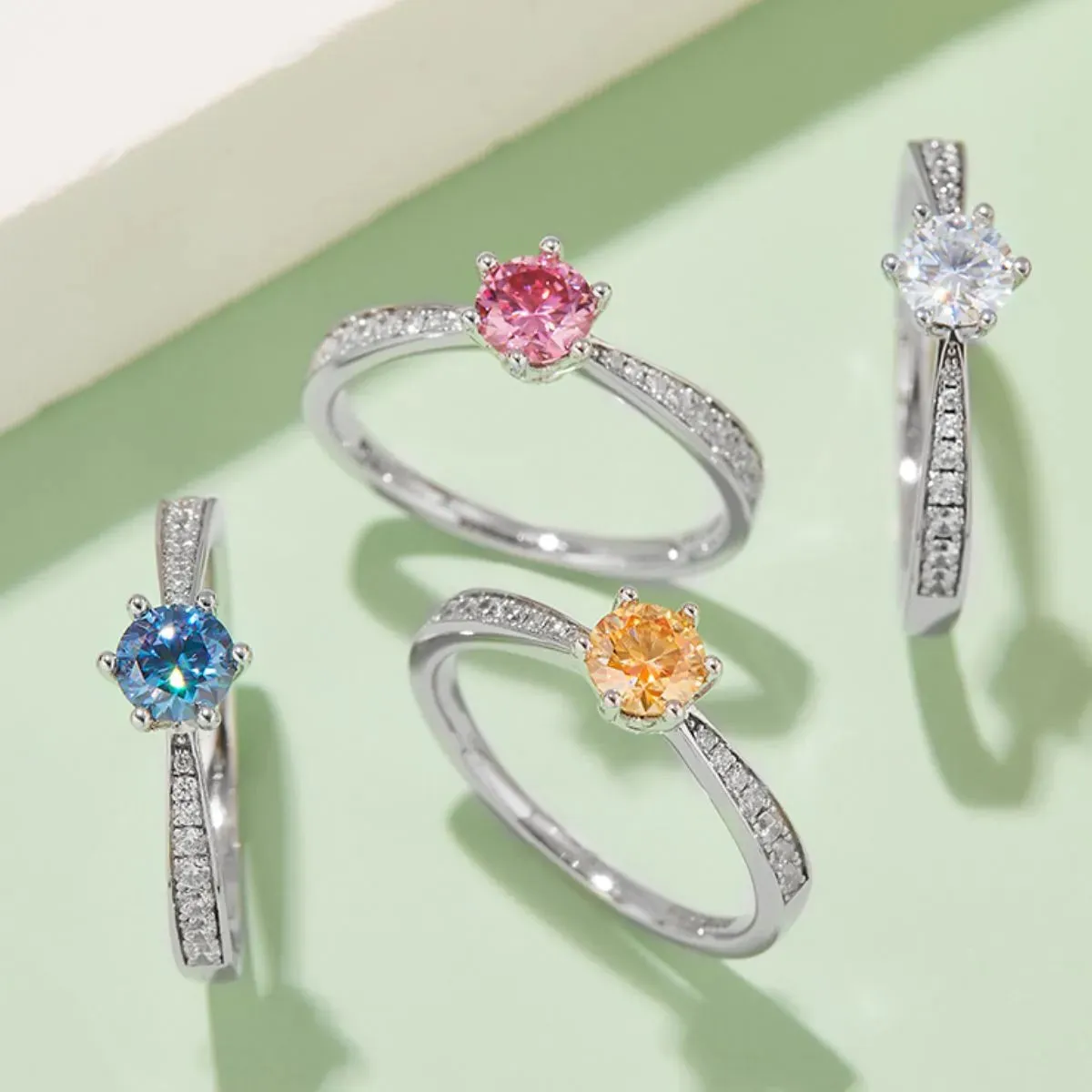 Moissanite 925 Sterling Silver Ring sold by Gigi Laurent product image thumbnail 5