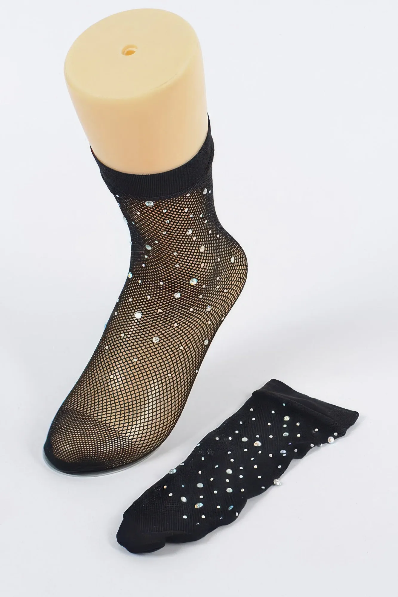 Rhinestone Mesh Socks sold by Gigi Laurent