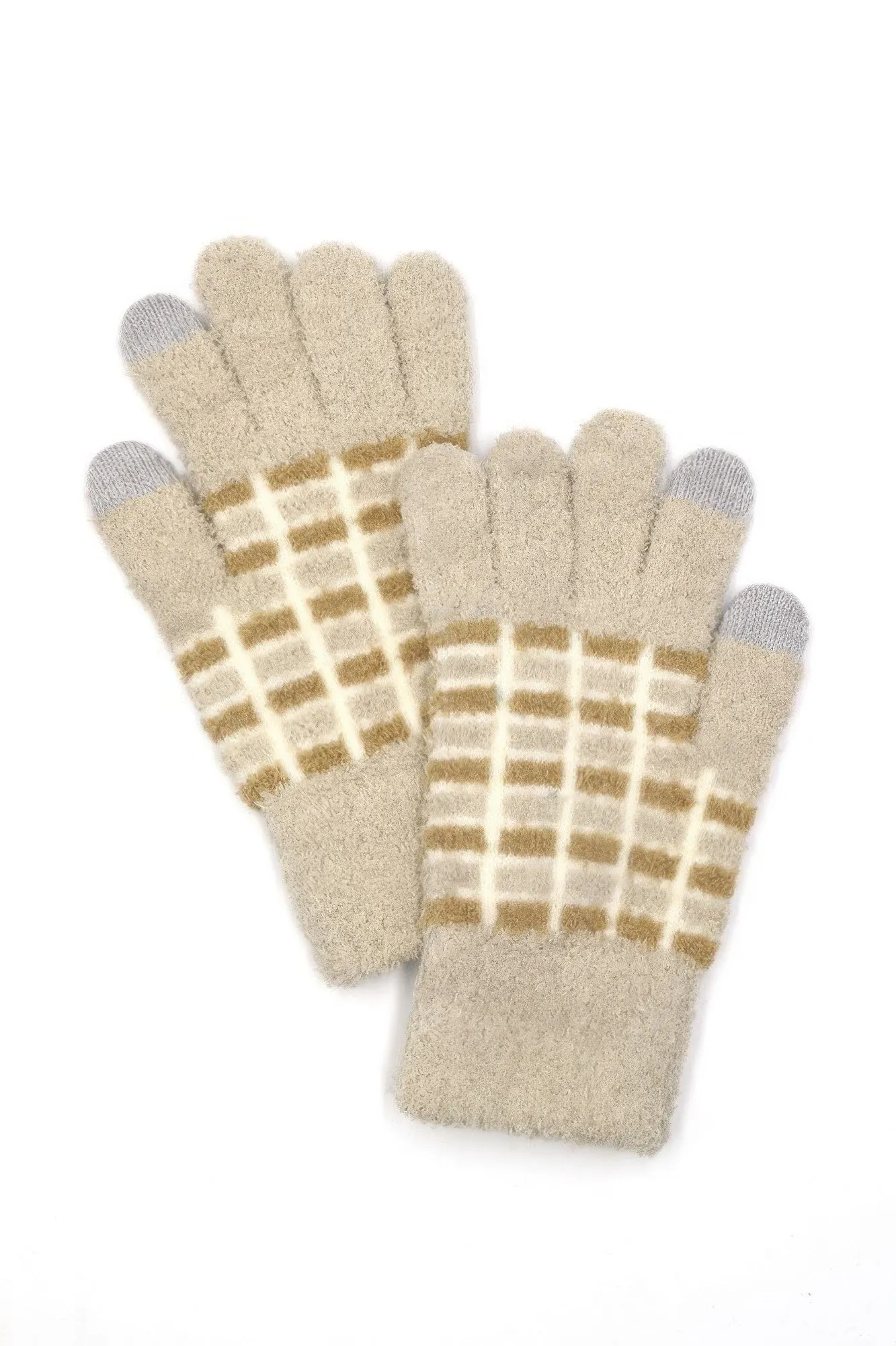 Cozy Color Blocked Smart Winter Gloves sold by Gigi Laurent product image thumbnail 3