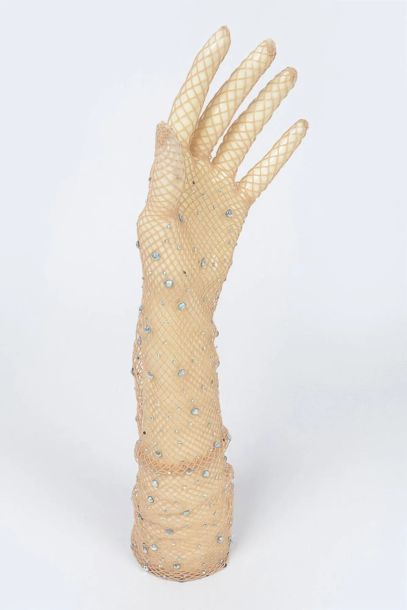 Rhinestone Mesh Long Gloves sold by Gigi Laurent product image thumbnail 2