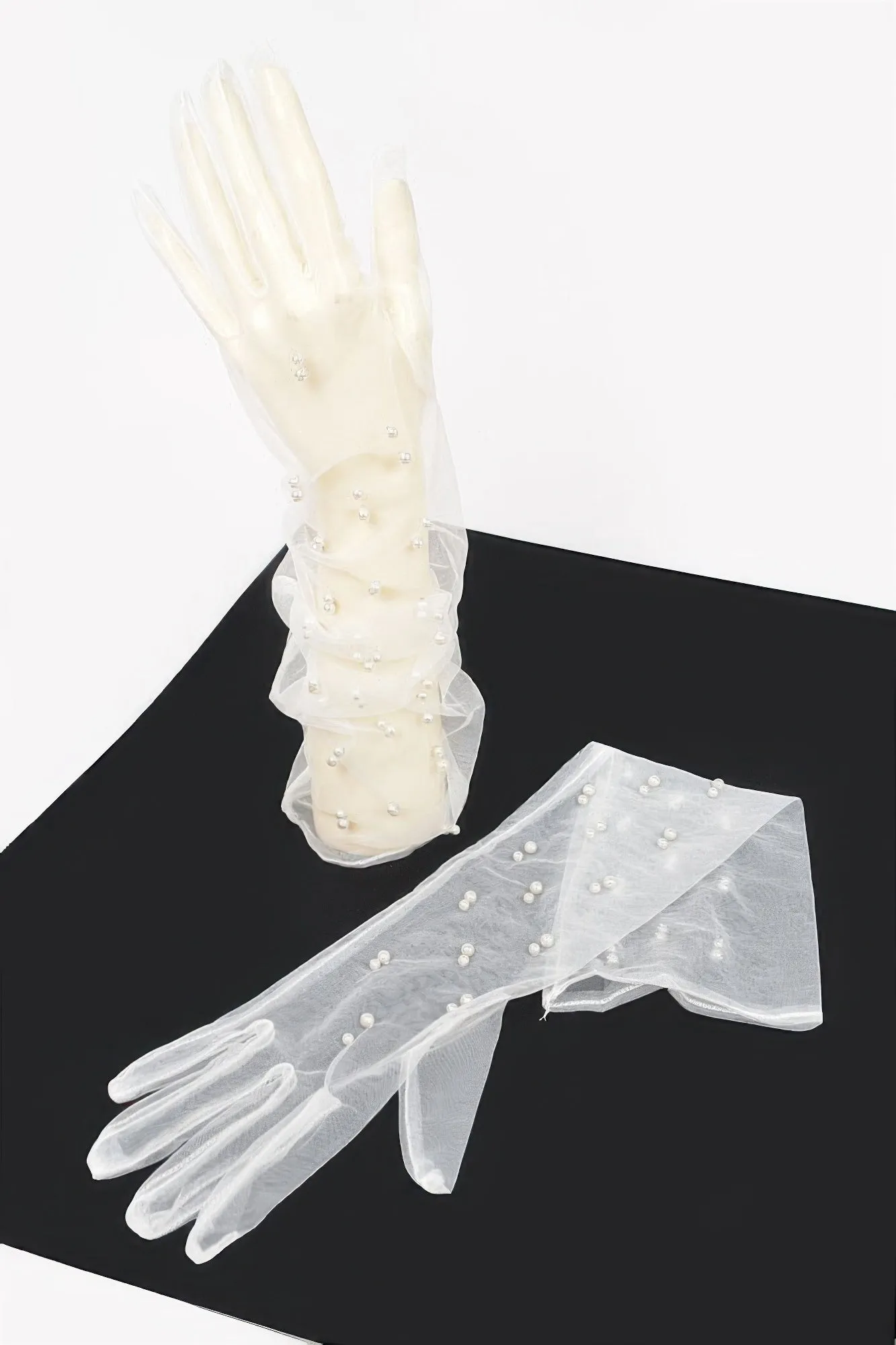 Mesh Long Gloves sold by Gigi Laurent product image thumbnail 4
