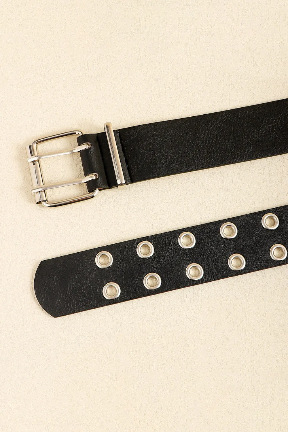 PU Leather Two Row Eyelet Belt sold by Gigi Laurent product image thumbnail 5