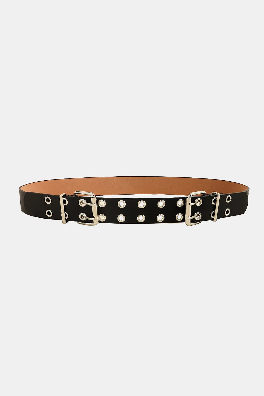 PU Leather Two Row Eyelet Belt sold by Gigi Laurent product image thumbnail 2