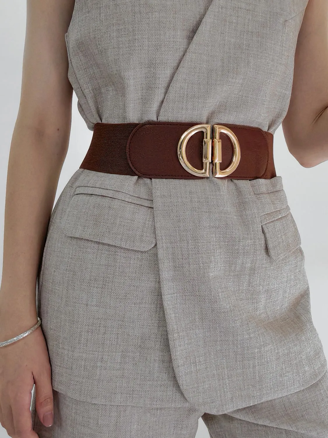 D Buckle Elastic Belt sold by Gigi Laurent