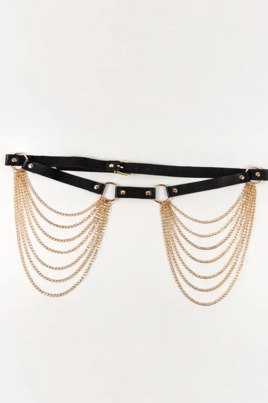 PU Belt with Chain sold by Gigi Laurent