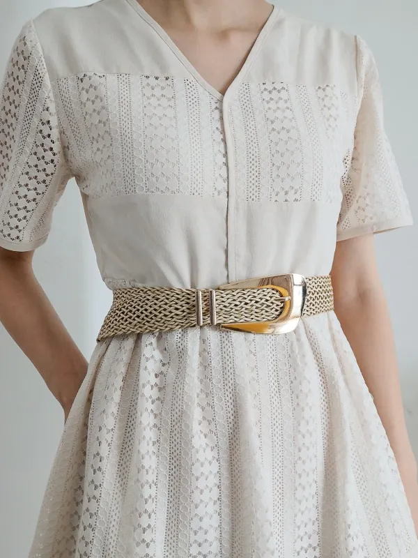 Irregular Buckle Braid Belt sold by Gigi Laurent