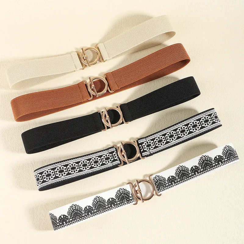 Toggle Clasp Elastic Belt made by Trendsi