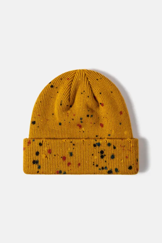 Confetti Rib-Knit Cuff Beanie sold by Gigi Laurent