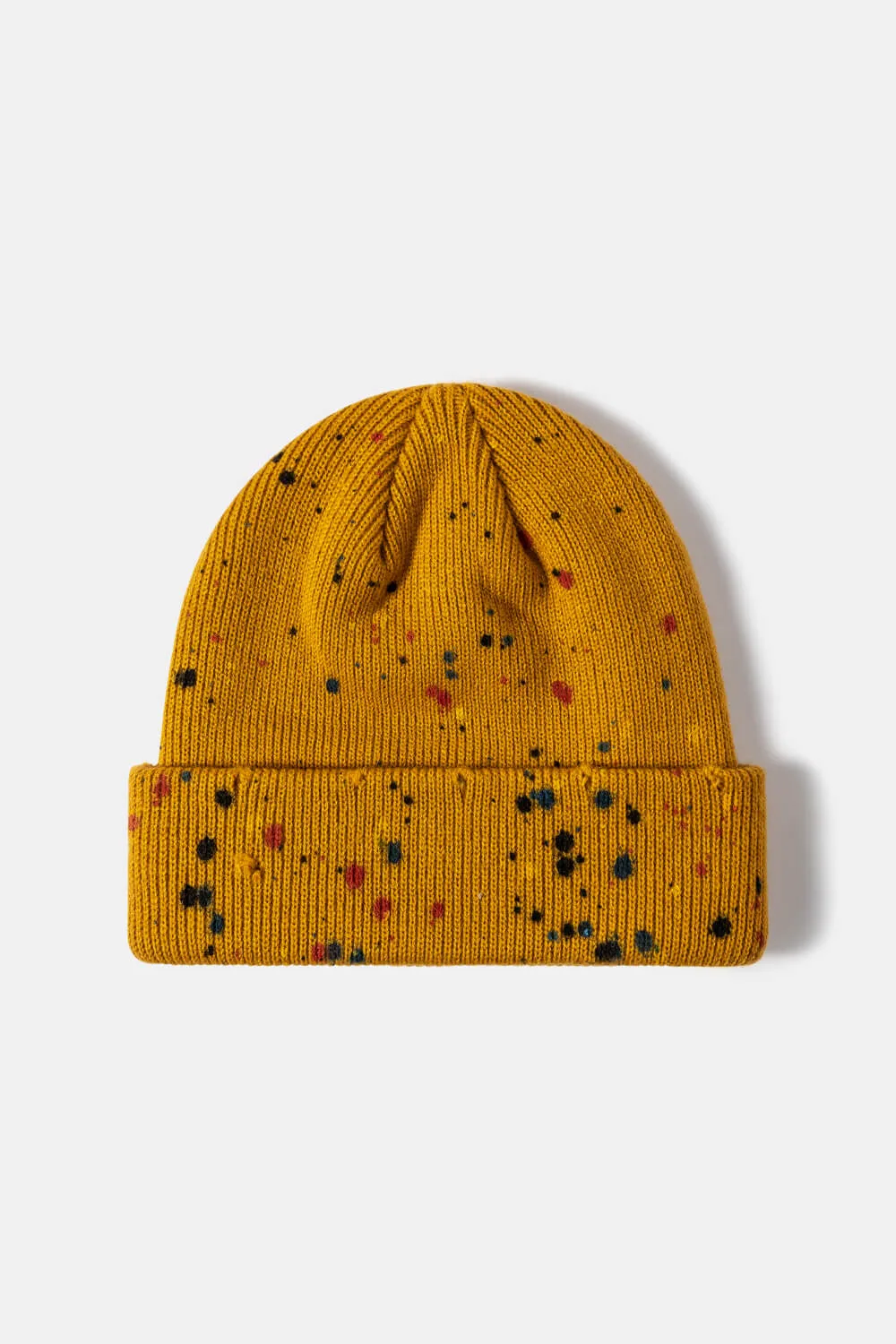 Confetti Rib-Knit Cuff Beanie sold by Gigi Laurent
