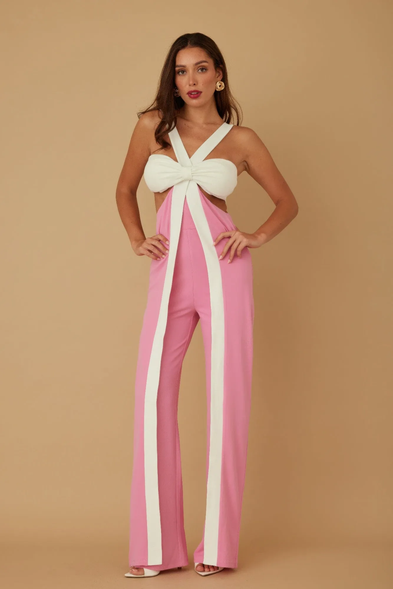 X Ribbon Open Jumpsuit sold by Gigi Laurent product image thumbnail 2