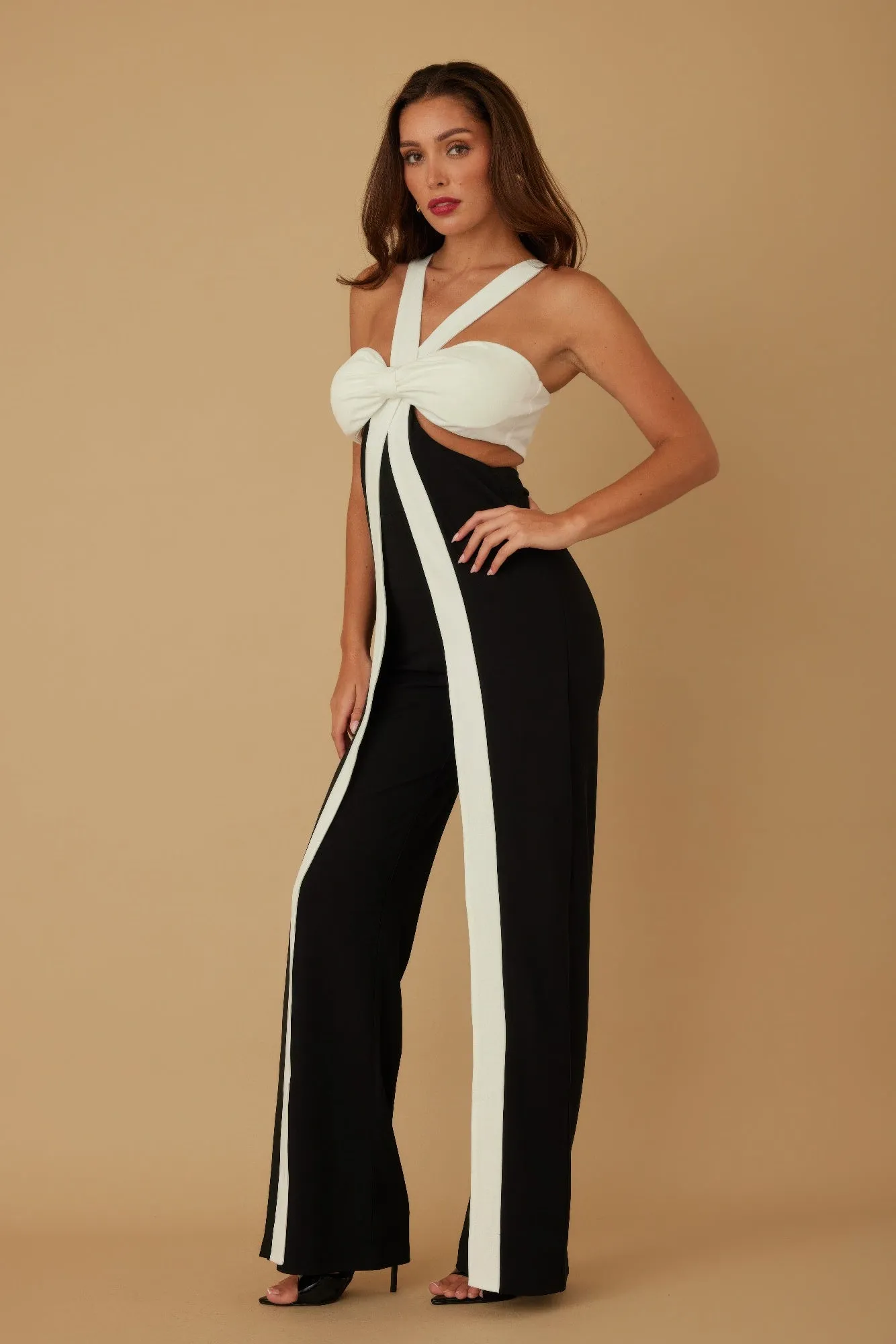 X Ribbon Open Jumpsuit sold by Gigi Laurent product image thumbnail 3