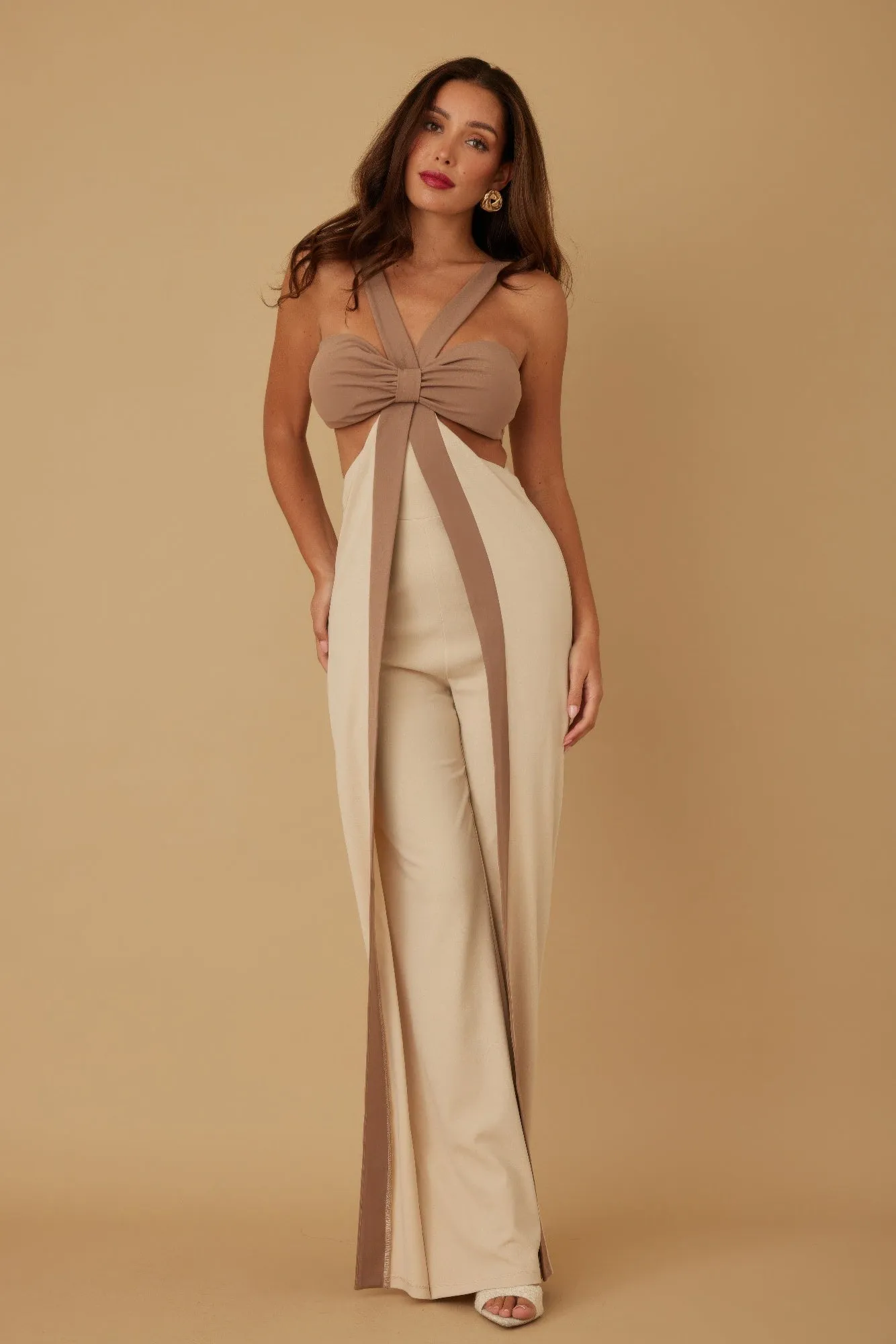 X Ribbon Open Jumpsuit sold by Gigi Laurent product image thumbnail 2
