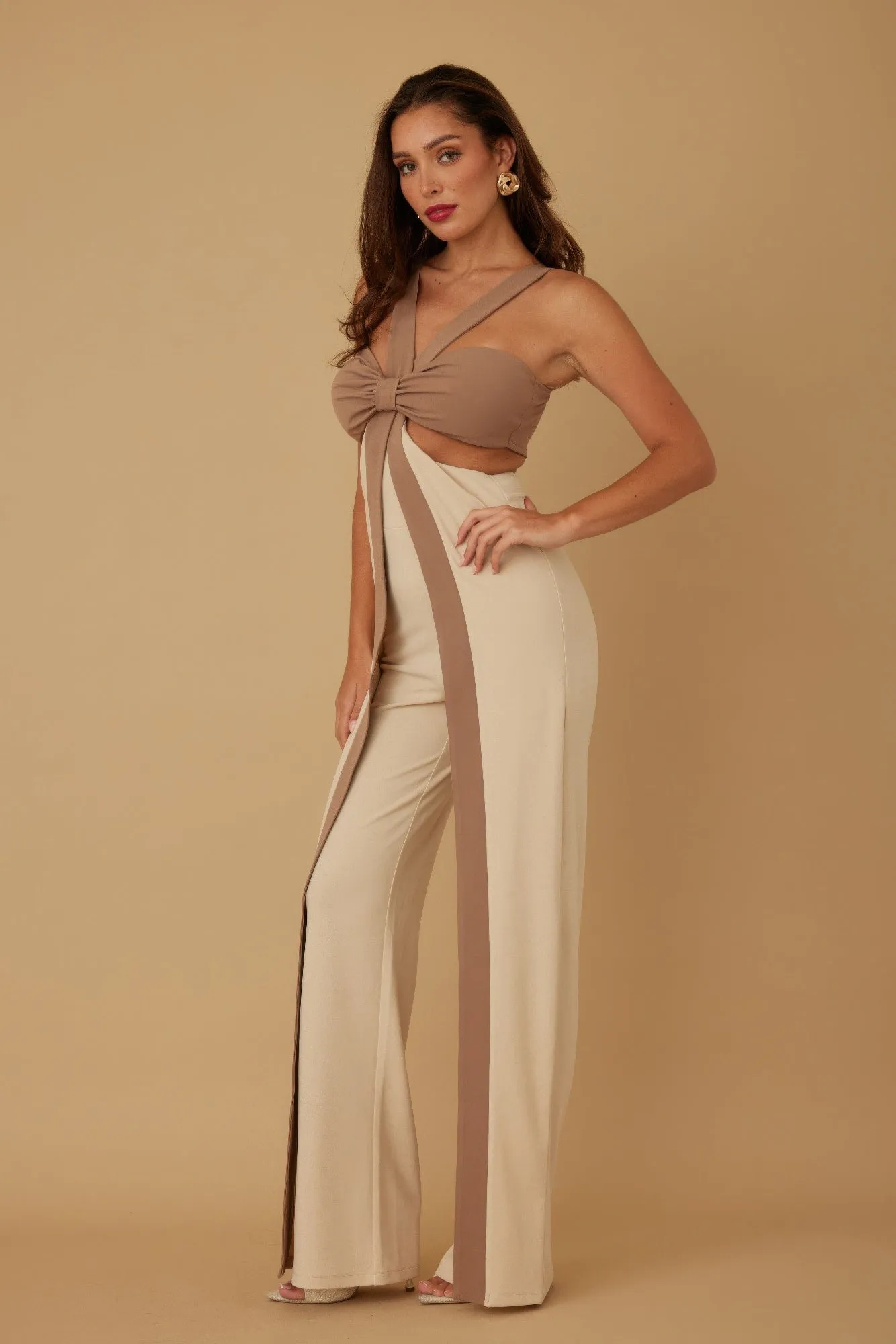 X Ribbon Open Jumpsuit sold by Gigi Laurent product image thumbnail 4