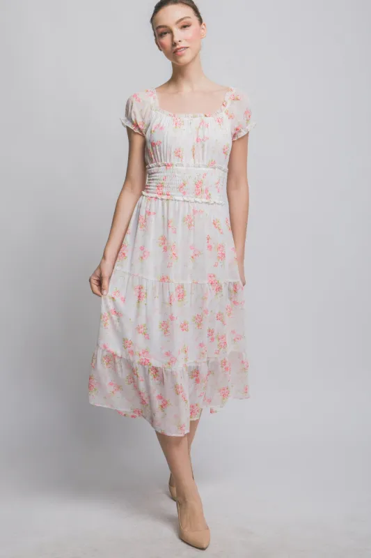 Short Sleeve Floral Maxi Dress sold by Gigi Laurent