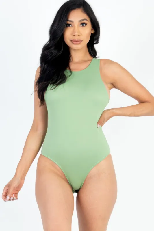 Casual Solid Tank Bodysuit sold by Gigi Laurent