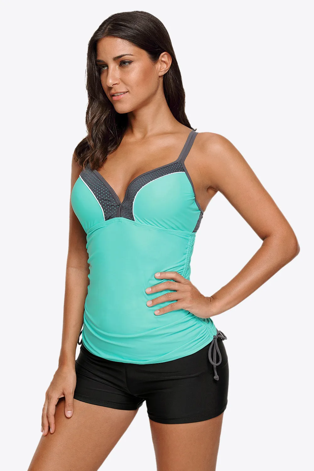 Contrast Sweetheart Neck Swim Cami sold by Gigi Laurent product image thumbnail 5